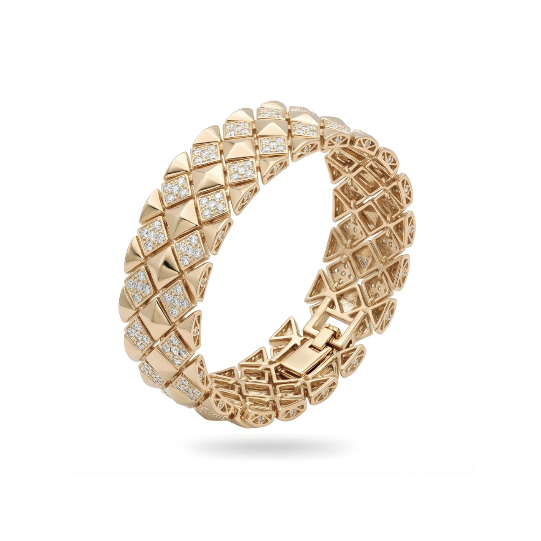 18K Rose Gold Filled Diamond Bracelet