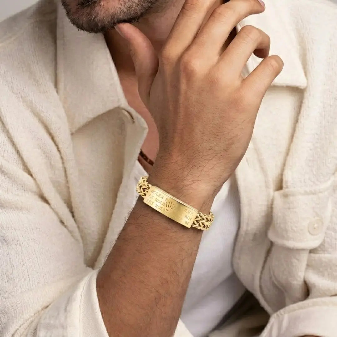 Luxury Stainless Steel Iconic Bracelet 22cm x 15mm
