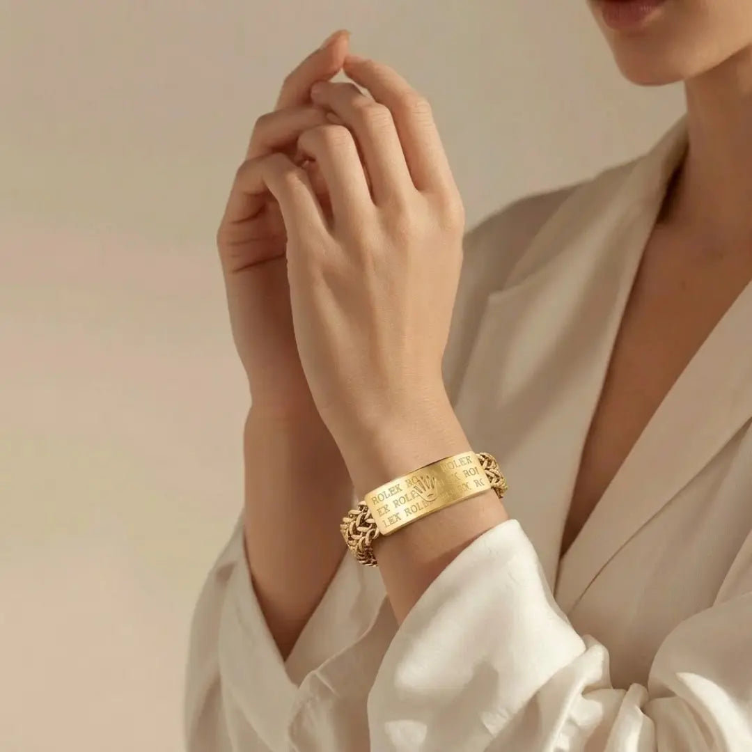 Luxury Stainless Steel Iconic Bracelet 22cm x 15mm