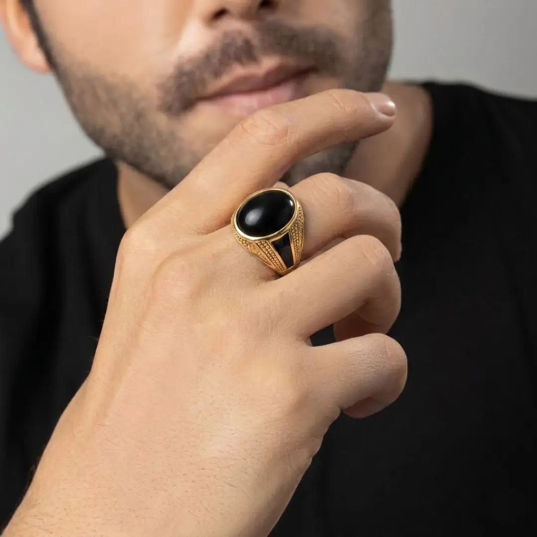 Luxury Men's Onyx Rings