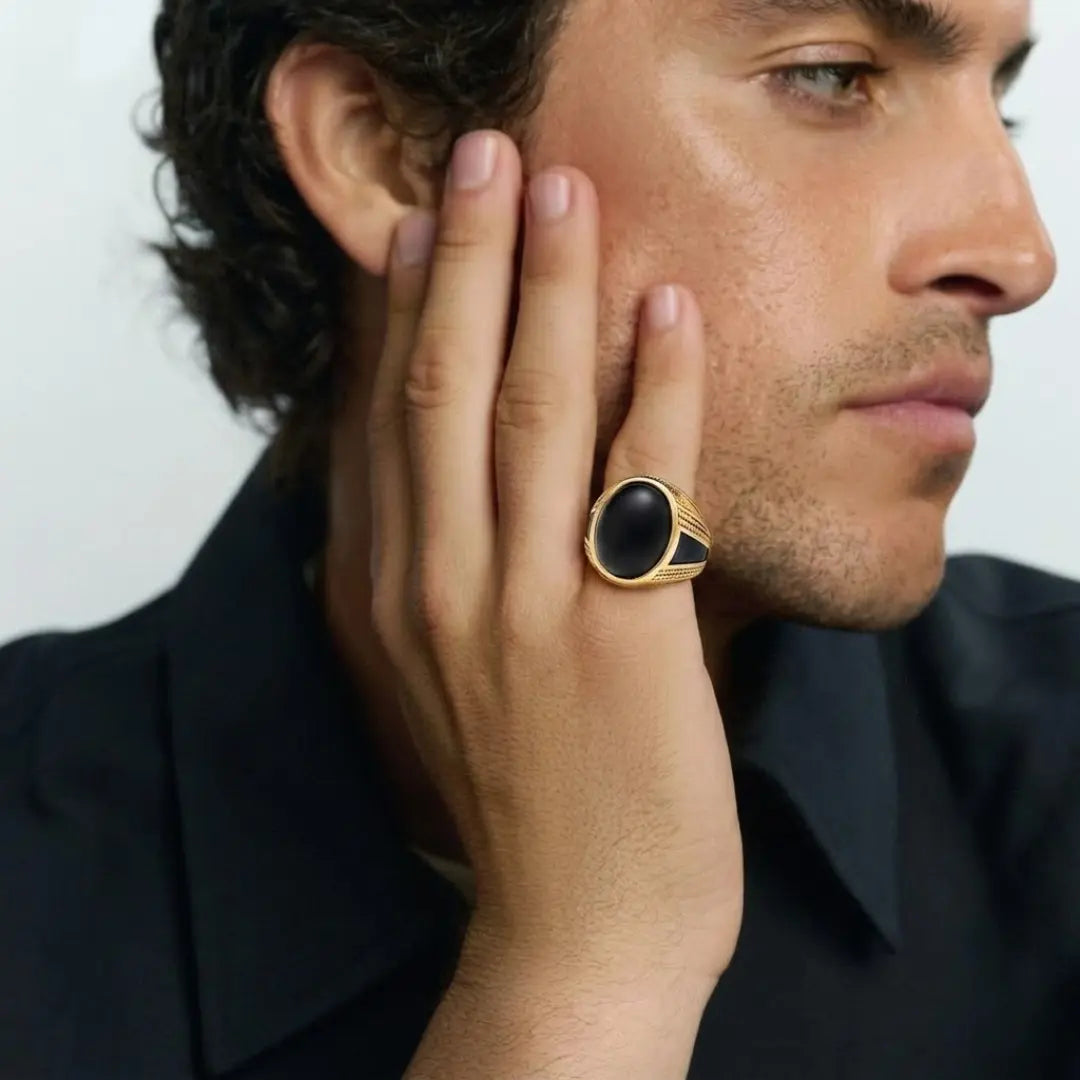 Luxury Men's Onyx Rings