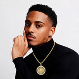 18K Gold Filled Pendant Necklace with Diamonds