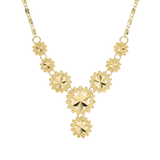 18K Gold Filled  Flower Necklace x 50cm