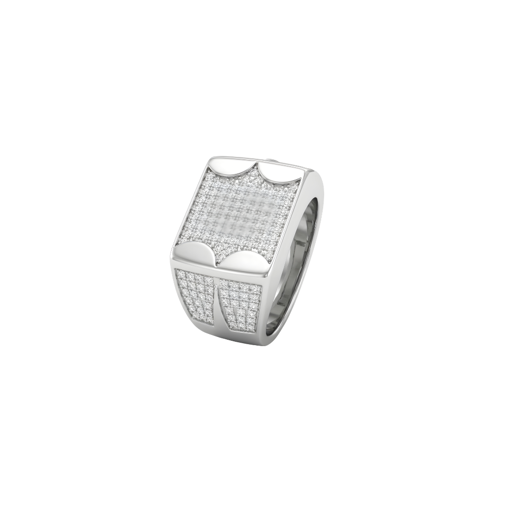 Luxury Silver Diamond Ring