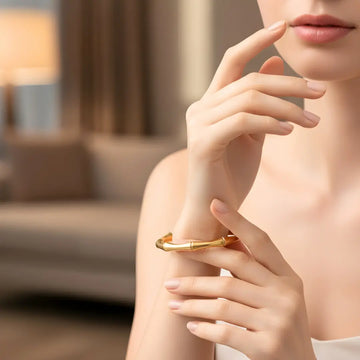 Elegant 18K Gold Filled Cuff Bracelet