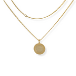 Load image into Gallery viewer, 18K Gold Filled Customized Tarnish Proof Full Sovereign Pendant Necklace
