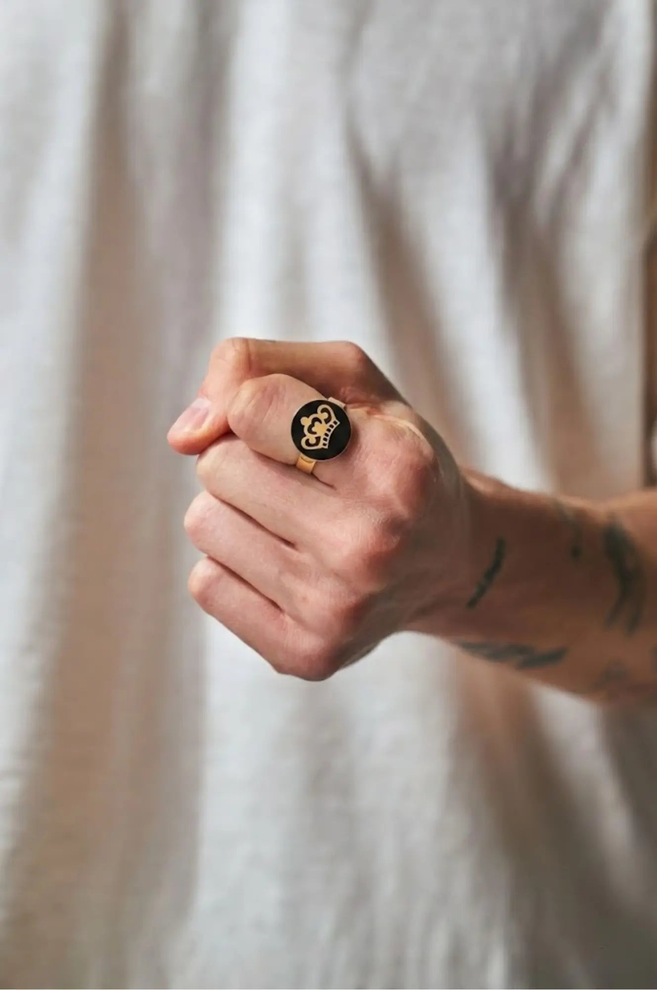 18K Gold Filled Crown Ring