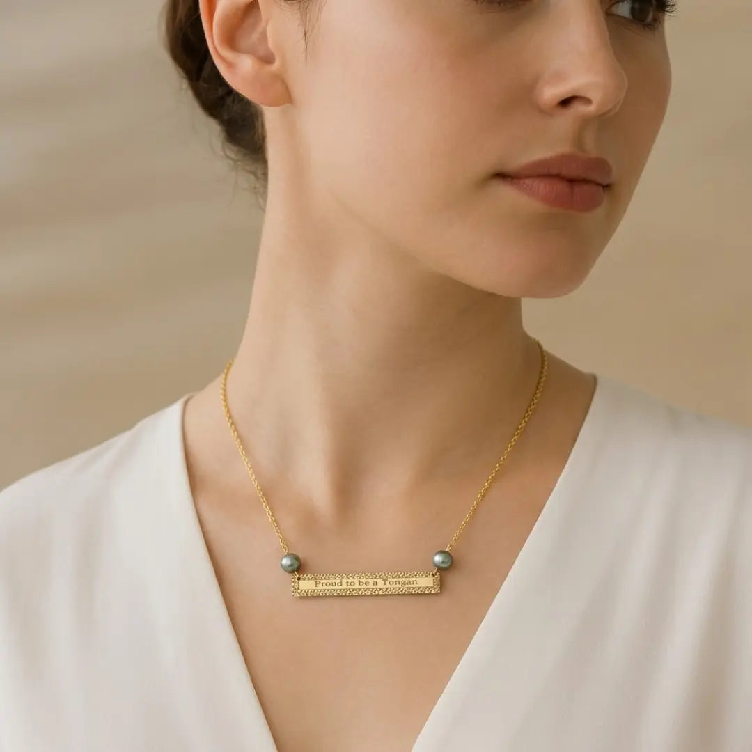 14k Gold Filled "PROUD TO BE A TONGAN' Necklace