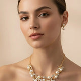 18K Gold Filled Pearl Fancy Set