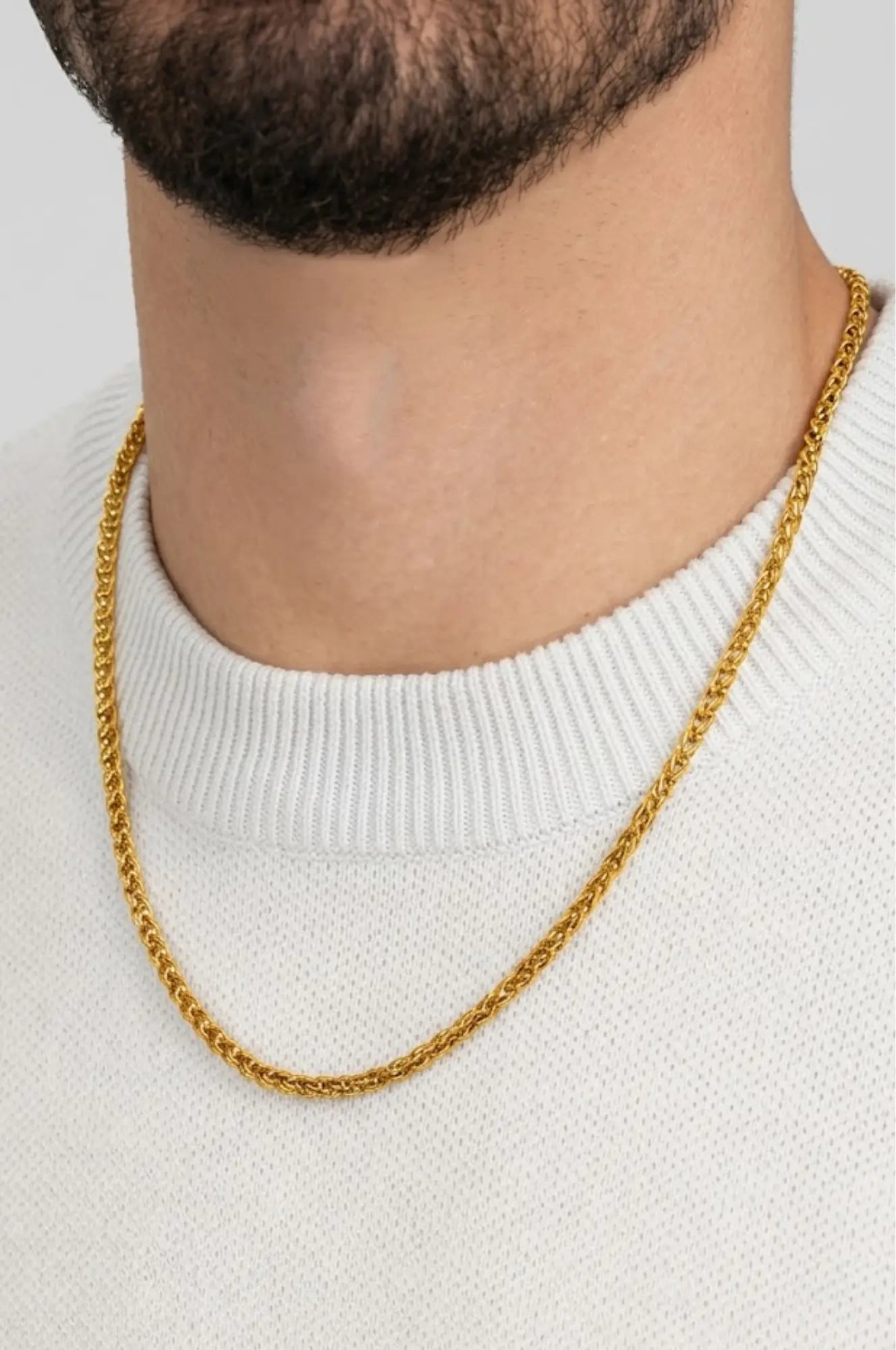 18K Gold Filled Cuban Link Chain Necklace 50cm x 5mm