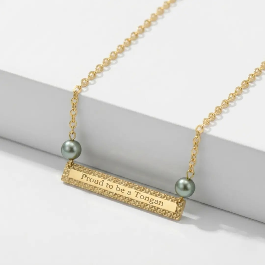 14k Gold Filled "PROUD TO BE A TONGAN' Necklace