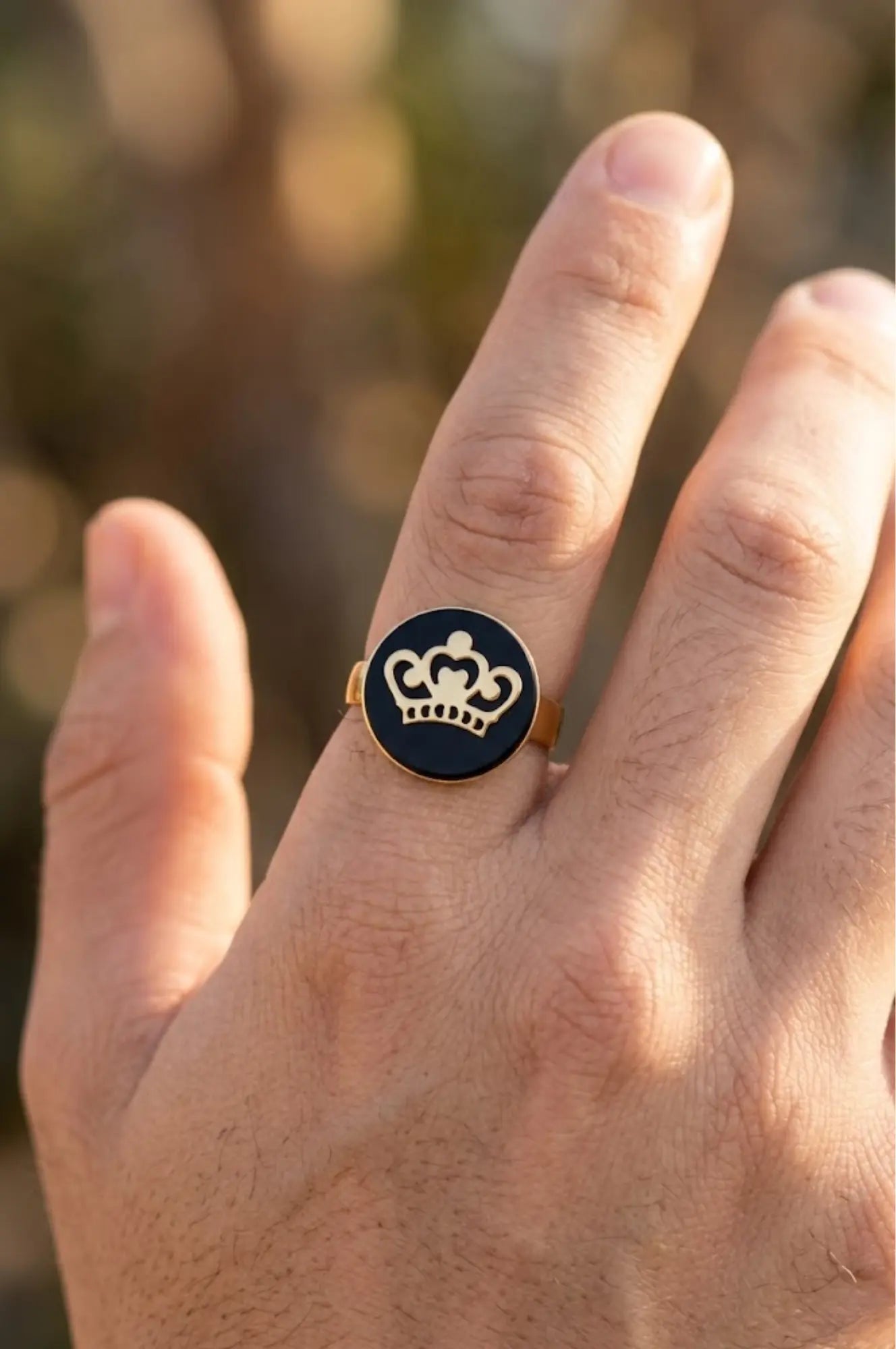 18K Gold Filled Crown Ring
