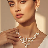 18K Gold Filled Pearl Fancy Set