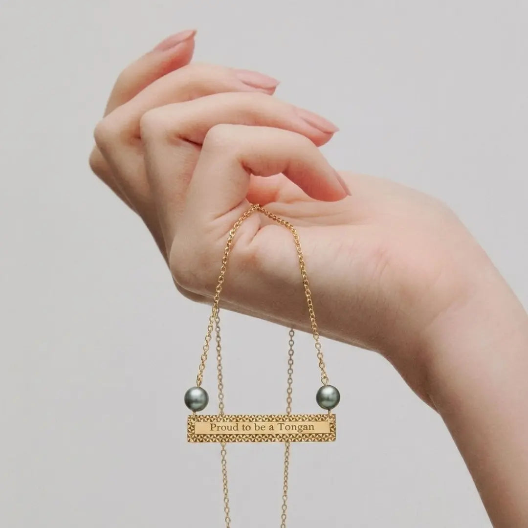 14k Gold Filled "PROUD TO BE A TONGAN' Necklace