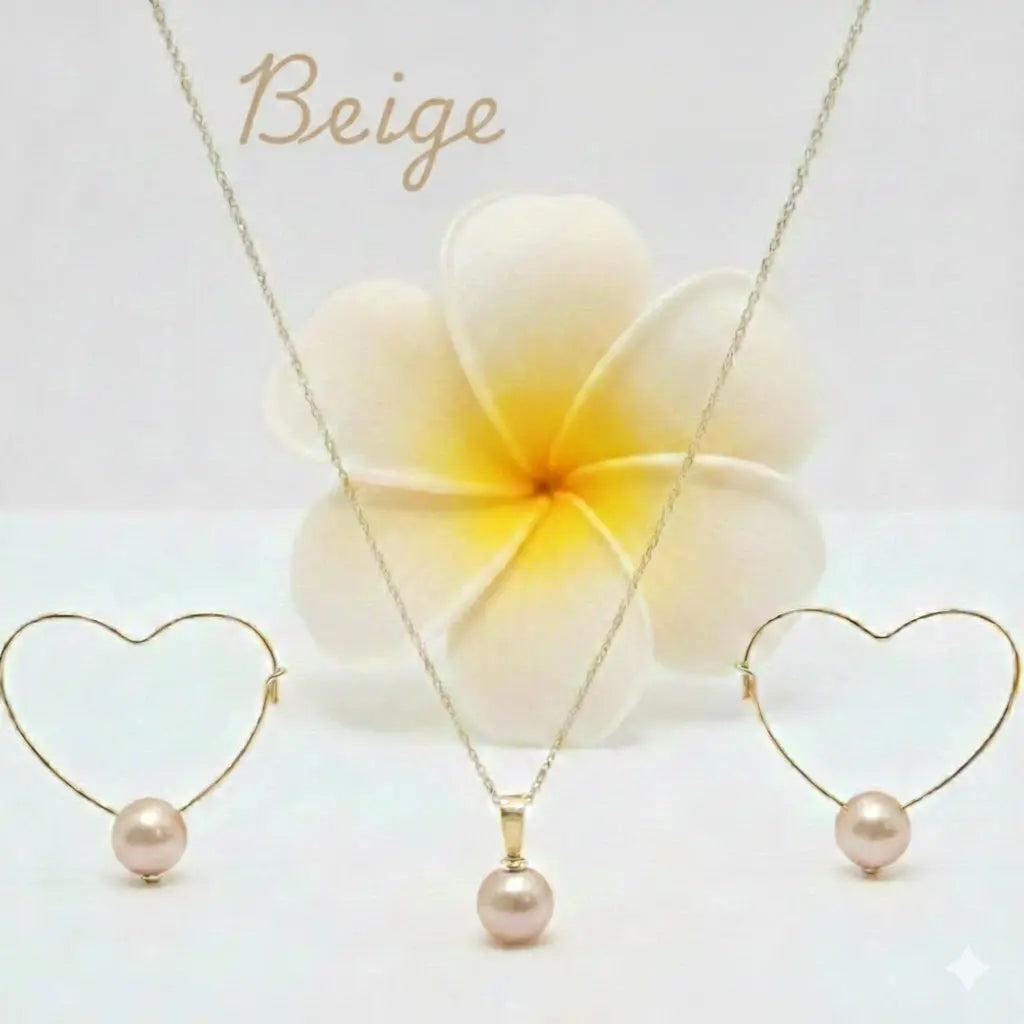  18K Gold Filled Hawaiian Pearl Sets,     