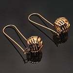 Load image into Gallery viewer, Gold Toned Non Fading Euro Ball Earrings
