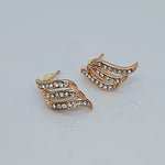 Load image into Gallery viewer, 18K Rose Gold Filled Cubic Zirconia Studs
