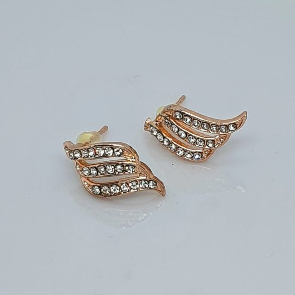 18K Rose Gold Filled Cubic Zirconia Studs