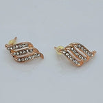 Load image into Gallery viewer, 18K Rose Gold Filled Cubic Zirconia Studs
