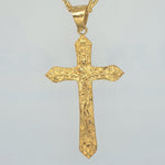 Load image into Gallery viewer, Gold Toned Jesus Crucifixion Cross
