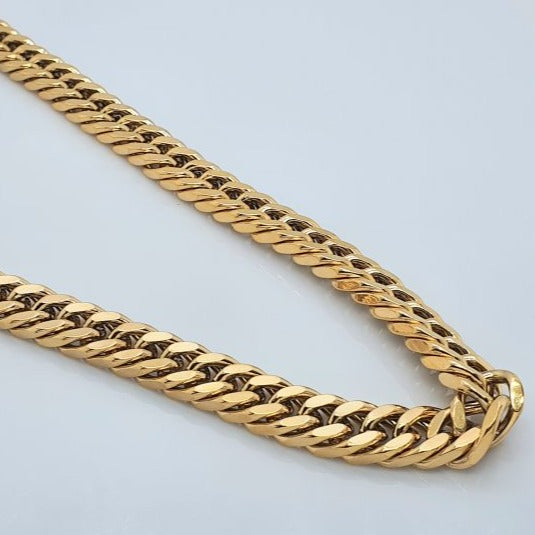 Gold Toned Miami Cubin Link Chain