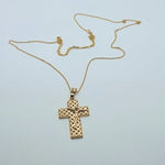 Load image into Gallery viewer, Gold Toned Jesus Crucifixion Pendant Necklace
