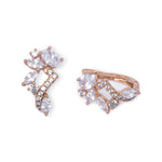 Load image into Gallery viewer, Mixed Cut Diamonds &amp; CZ Huggee Earrings
