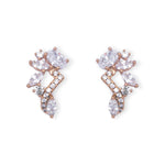 Load image into Gallery viewer, Mixed Cut Diamonds &amp; CZ Huggee Earrings
